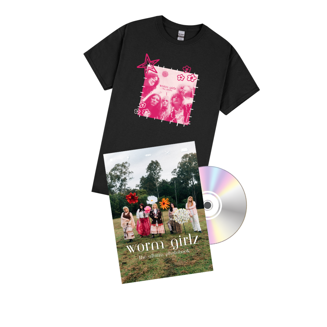 Worm Girlz The Album Photobook & Worm Girlz The Album T-shirt Bundle **PRE-ORDER**