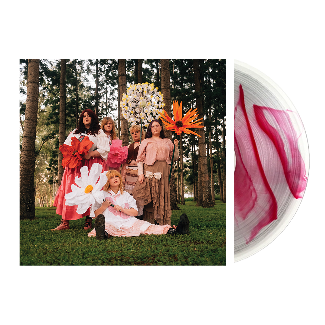 Worm Girlz LP Clear Vinyl with Red and Pink Flash   **PRE-ORDER**